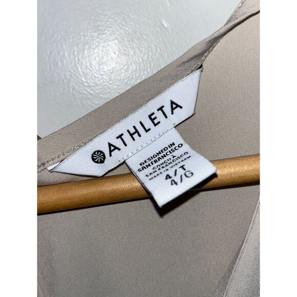 Athleta Brooklyn Jumpsuit, Cream, Size 4 tall - Picture 5 of 10